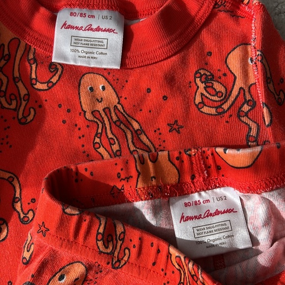Hanna Anderson kids pjs with an octopus design - Picture 4 of 8